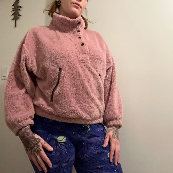 Dusty rose pullover fleece - Picture 3 of 3